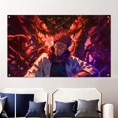 s ryomen 1pc polyester flag ideal for indoor home and garage wall decor outdoor advertising and festive party decoration as a hanging banner with grommets