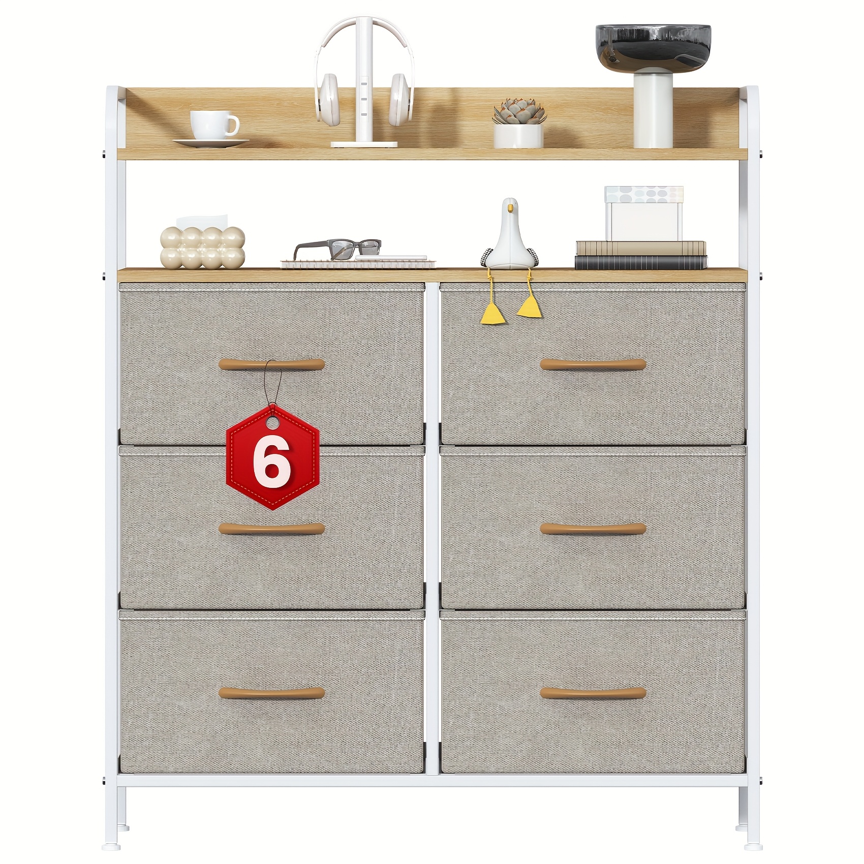 6-Drawer Chest for Bedroom and Living Room