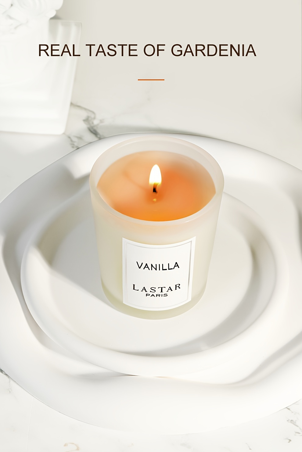 Tarro de 70g de velas de vainilla, ideal para cumpleaños, bodas, decoraciones festivas, fiestas, sorpresas, creando un ambiente cálido, regalos románticos para damas