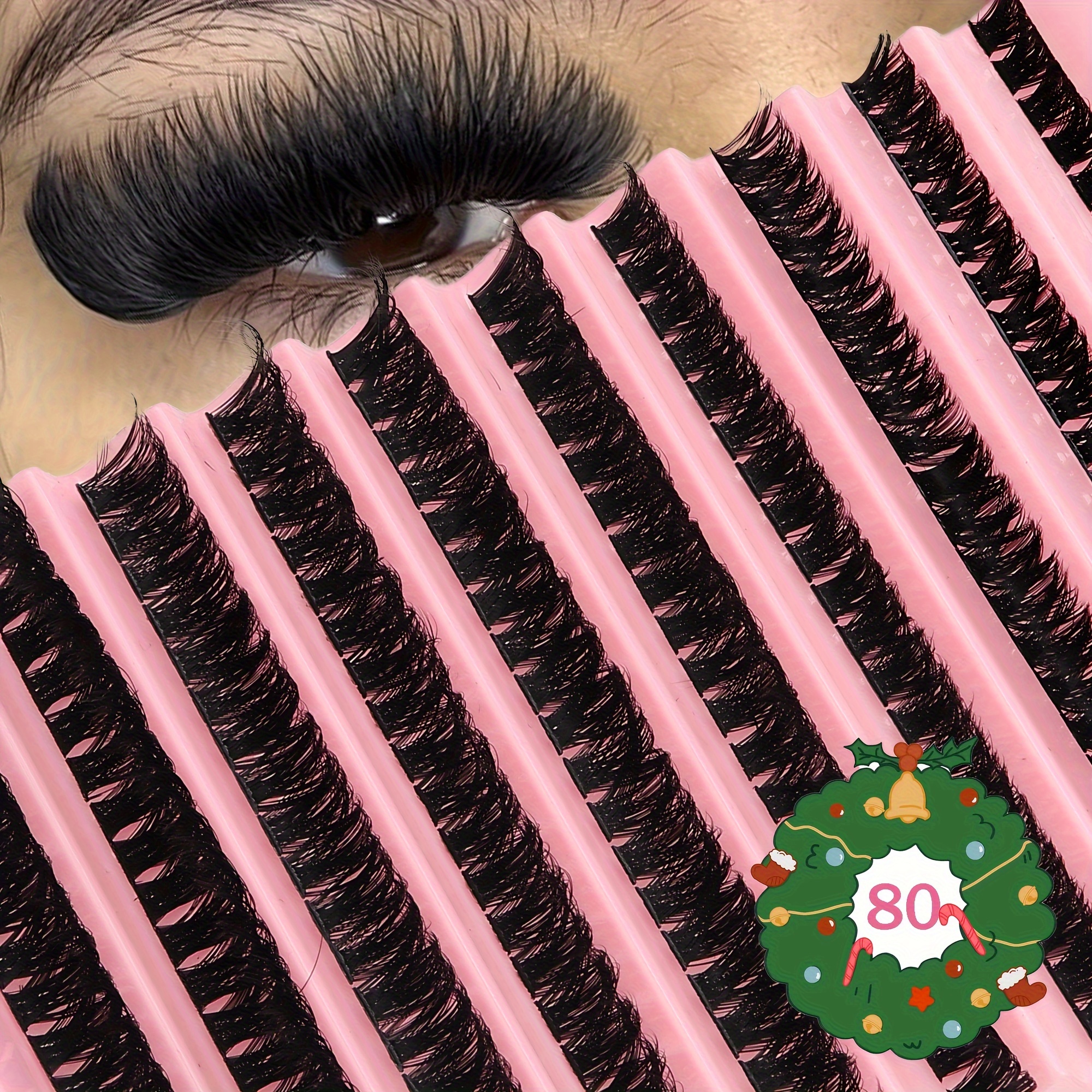 

200pcs Of Christmas And Halloween Eyelash Bundles, Featuring Soft Mink Dd . Individual Fluffy Diy Lashes Are Segmented Eyelash Extensions, Providing A And Effect For A Style That Will Leave You .