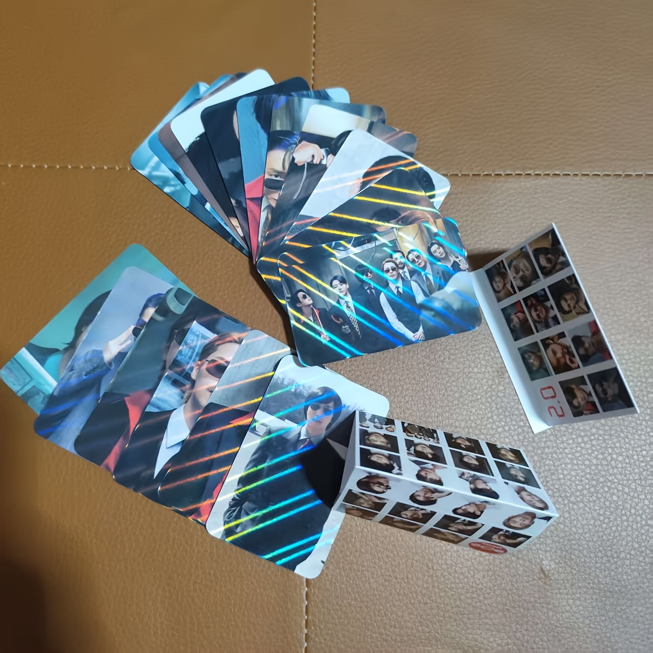 TEMU 124pcs Fan Photo Cards, Team Collection Photo Cards, Includes <60pcs Lomo Cards And 64pcs Mini Stickers>, Stickers, Laser Cards, Double-sided ,