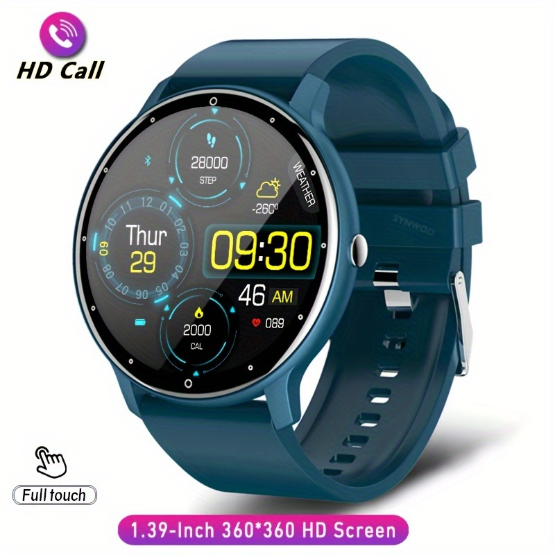 1.39-inch HD Touchscreen with Heart Rate Sleep Monitor, IP67 Waterproof Sport Smart Watch with BT Call/Text Alert/voice Speaker, Suitable for