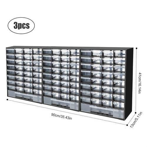 2026 new model 3pcs 4pcs multi functional abs plastic tool cabinet 18 slot tool storage toolbox organizing storage box for household use detachable drawer boxes individual size dimensions 17 6 3 inches