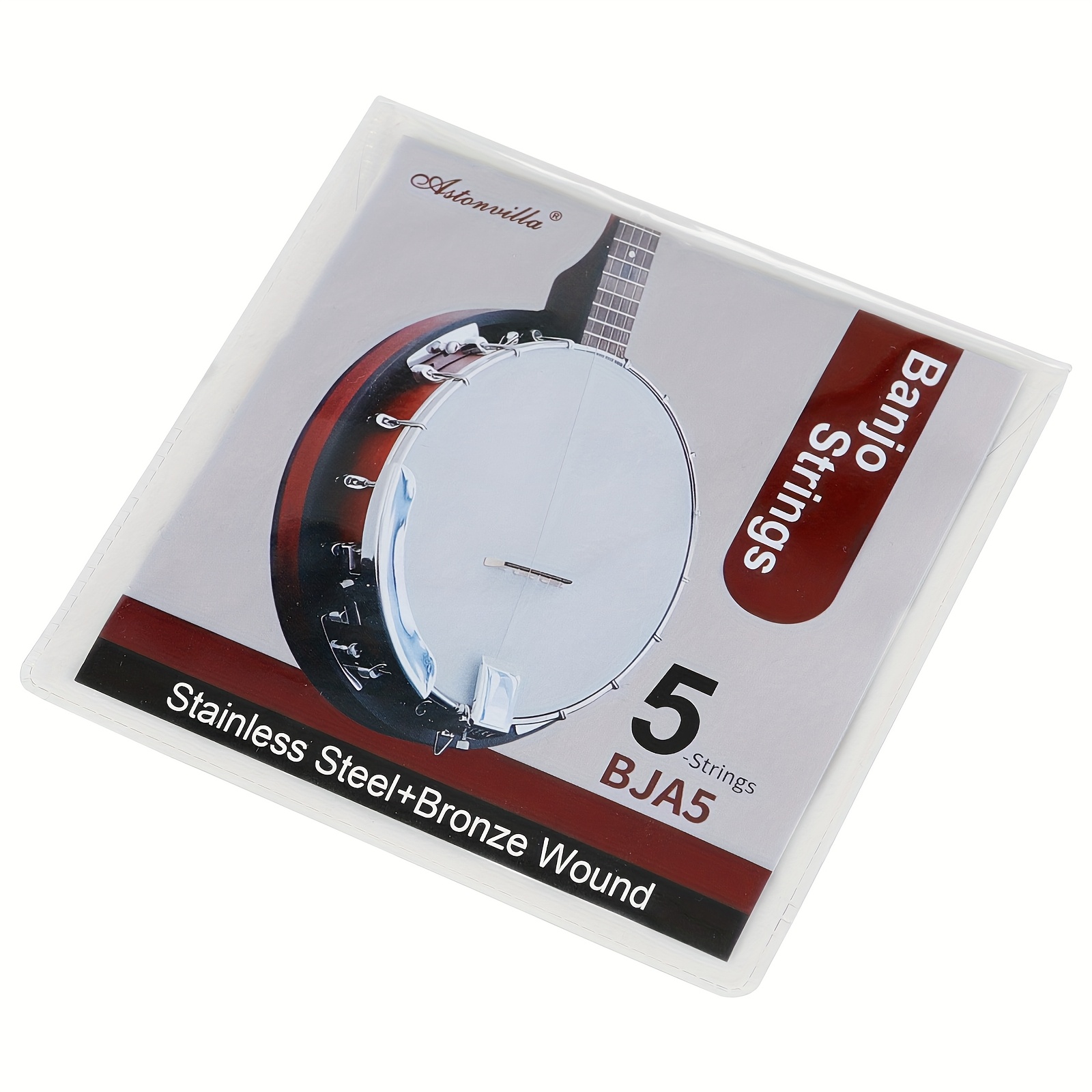 TEMU 5string Banjo Strings Bronze Wound  Stainless Steel Pvc Bag