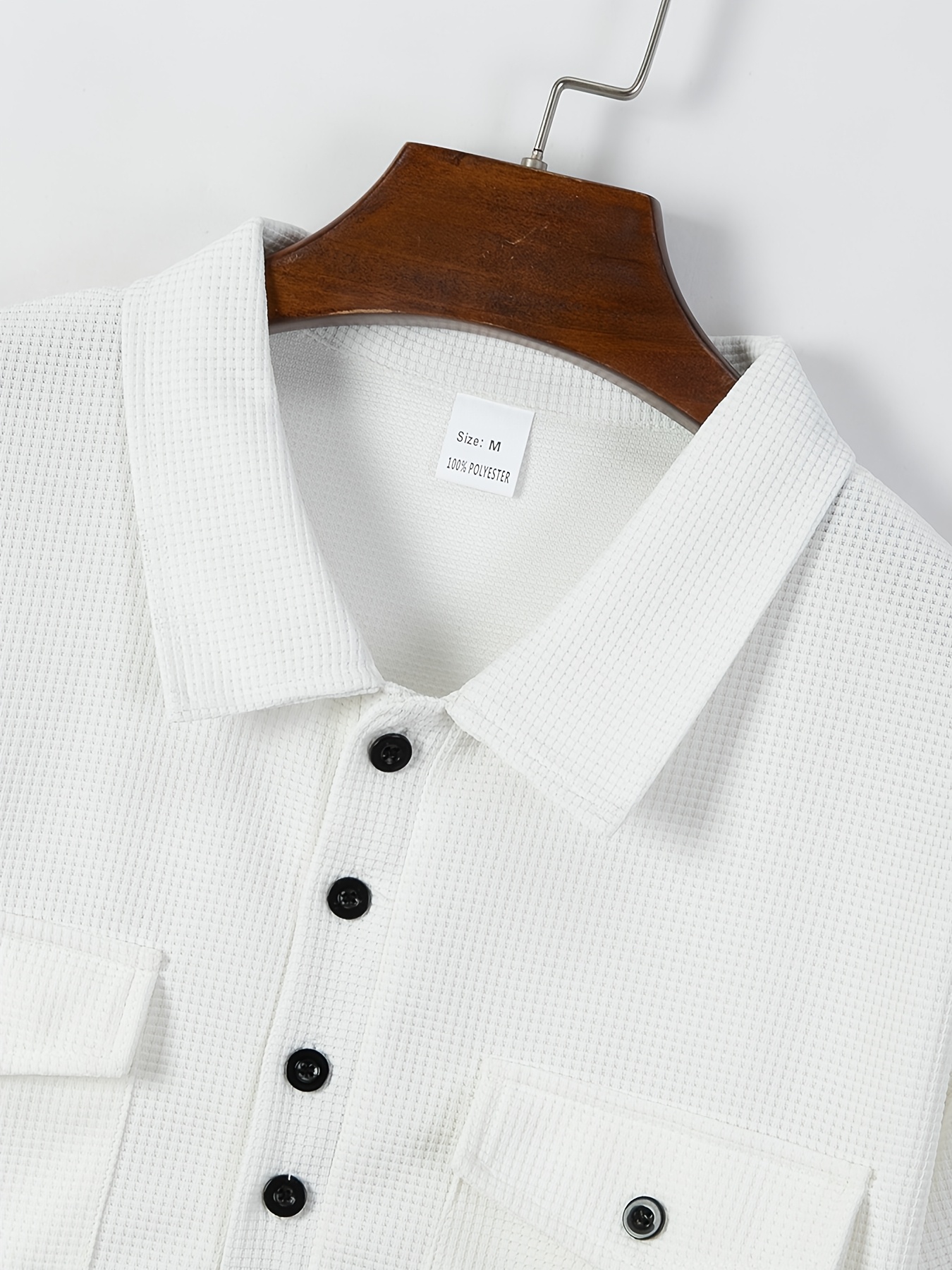 Men's 2pcs Set, Solid Color Minimalist Black Button-Up Short Sleeve Shirt with Two Pockets and Collar + Drawstring Waist Pants, Men's Spring/Summer Casual Vacation Daily Wear