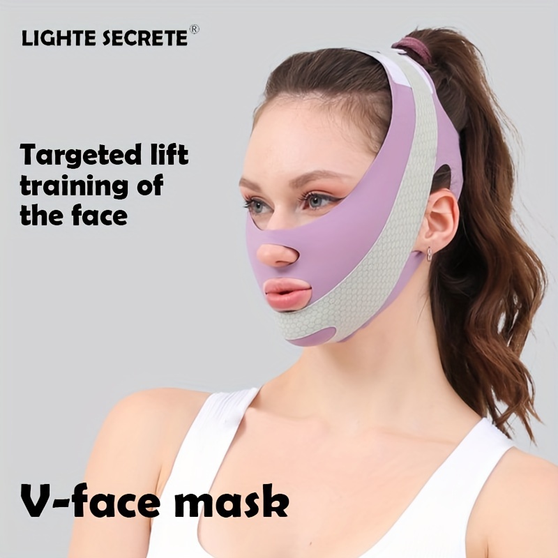 

Masque de V-Lift - Lifting , Raffermissant et pour un - Couleurs Macaron, Ceinture de Compression Incluse, Utilisation , Facile à