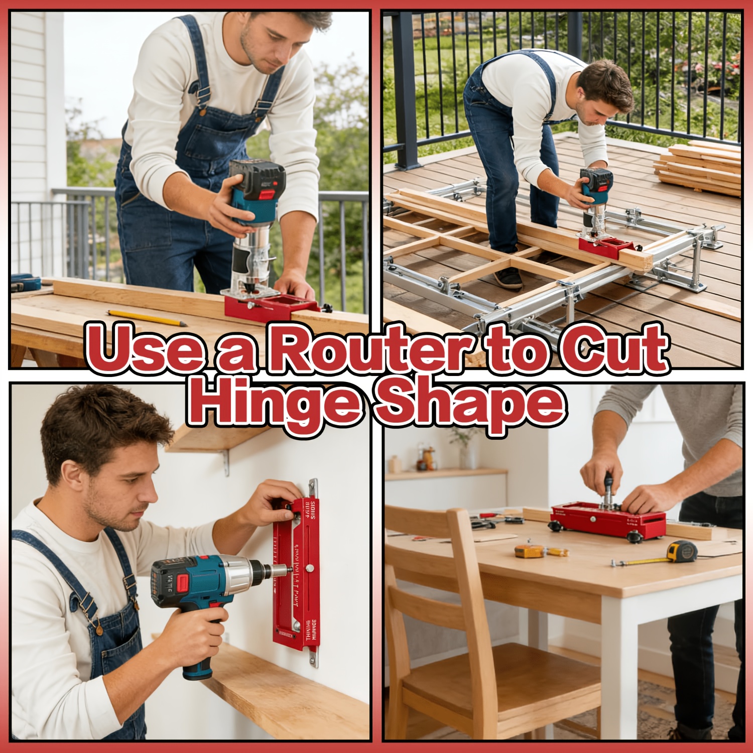 Aluminum Alloy Door Hinge Jig and Lock Installation Kit