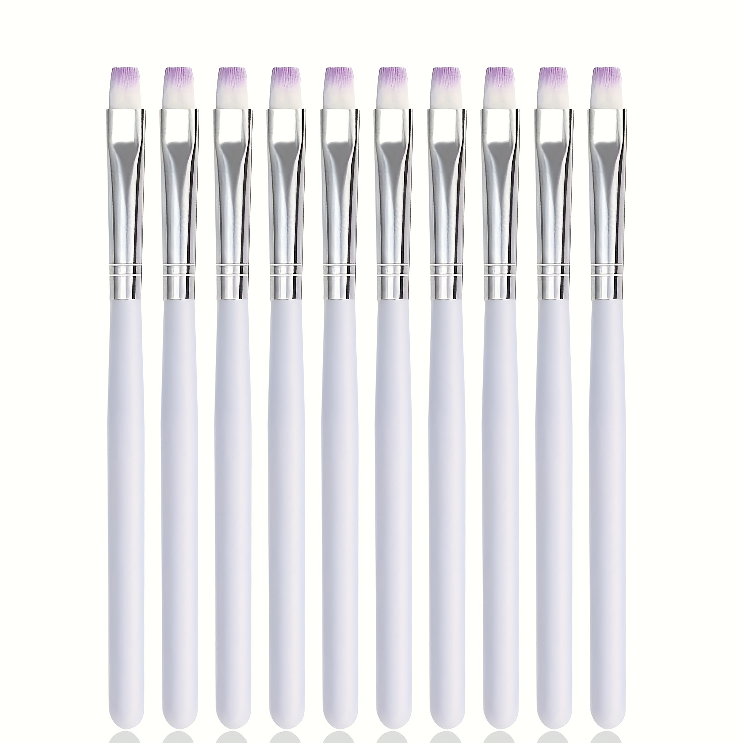 Set Of 10 Gel For Nail Pens With Flat
