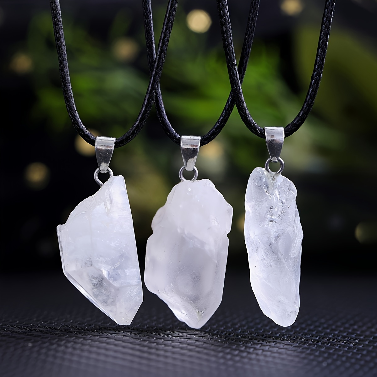 

1/5/10pcs Irregular Stone Ore Men And Women Pendant Necklace Aura Couple Pendant For Necklace Pendant Accessories Stone For Girlfriend