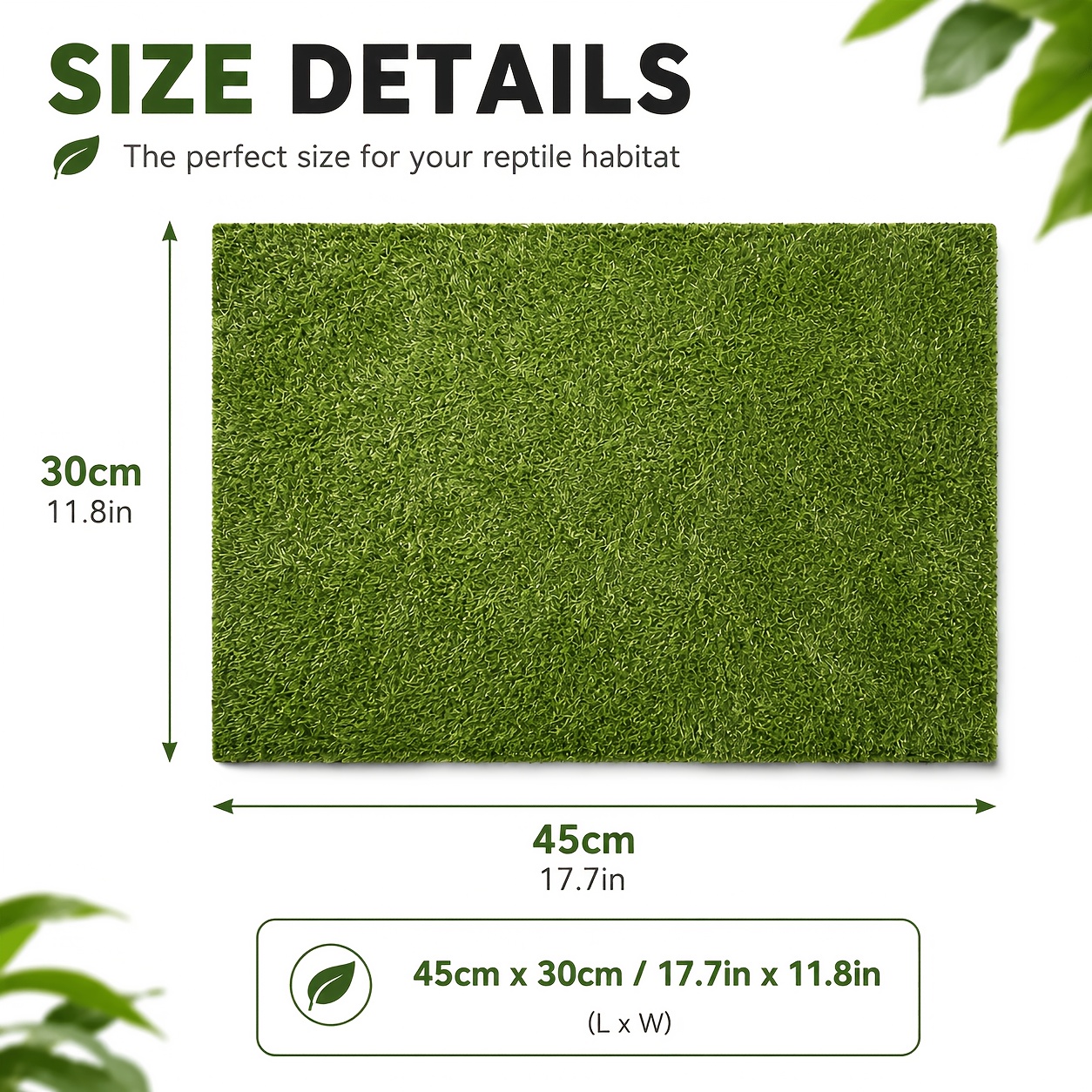 TEMU Reptile Moss Carpet Mat, Terrarium Liner Substrate For Lizard Turtle Frog Habitat, Soft Artificial Moss Ground Cover, Reusable Reptile Tank