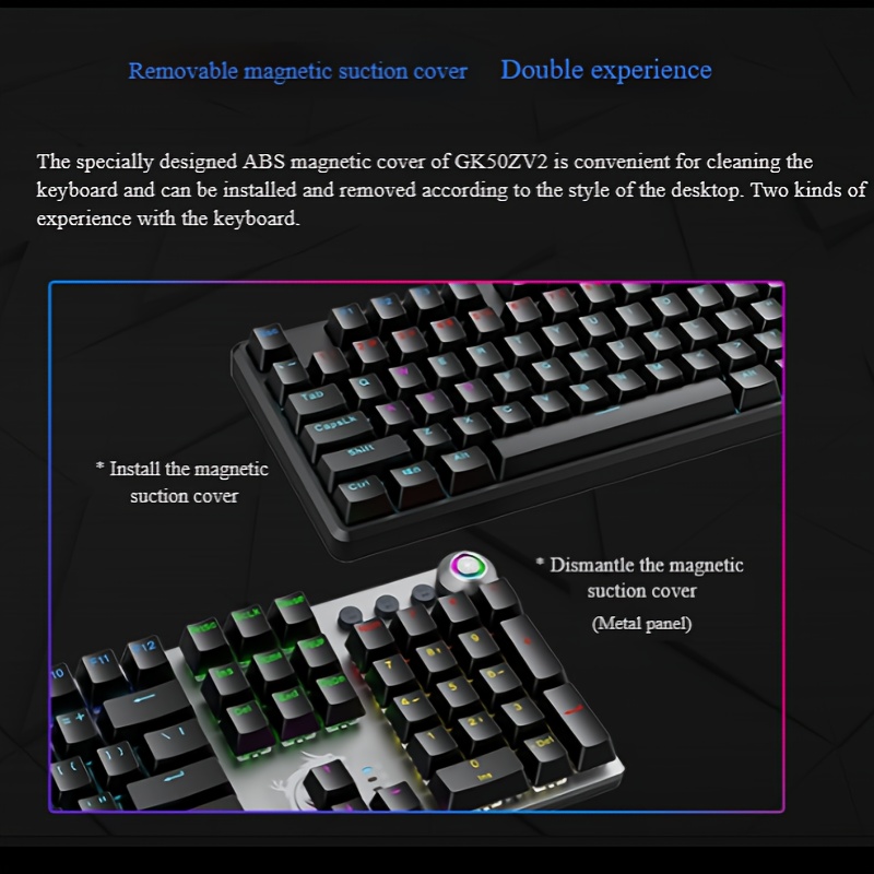 msi gk50z v2 mechanical gaming keyboard with rgb   104 key wired design usb powered 36  1 8m keyboard length 1 8m keyboard width gaming keyboard esports keyboard sleek keyboard design durable keyboard Product details 5