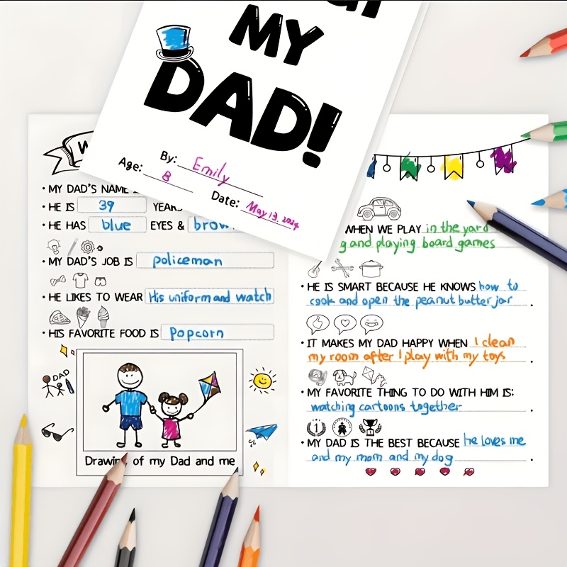 1 5 set   my daddy perfect fathers day birthday thanksgiving gift for dad including envelope