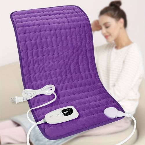xl heating pad 24 12in 6 heat levels quickly up to 140 f automatically shuts off hours leg shoulder knee neck heating pads machine washable perfect christmas gift for parents men and women