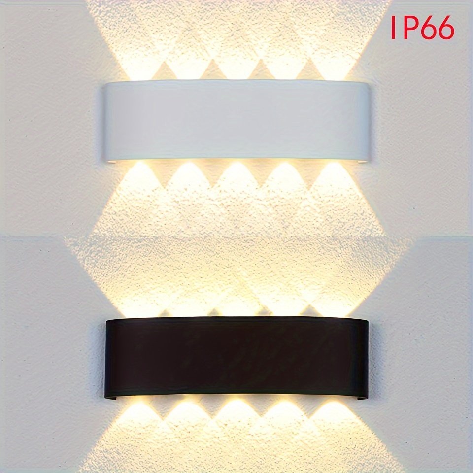 

10w Led Wall Lamp Outdoor Waterproof Garden Lighting Abs Material Indoor Bedroom Living Room Stairs Aisle Wall Light High Lumen 3000/4000/6500k