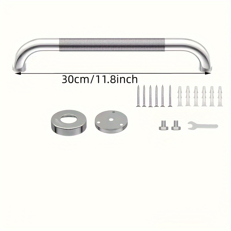 Blulu 2-Pack Stainless Steel Shower Grab Bars - 36 Inch (37 Inch Total) Bathroom Safety Handles, 304 Stainless Steel, Easy Install - For Elderly, Disabled, General Safety - View #12