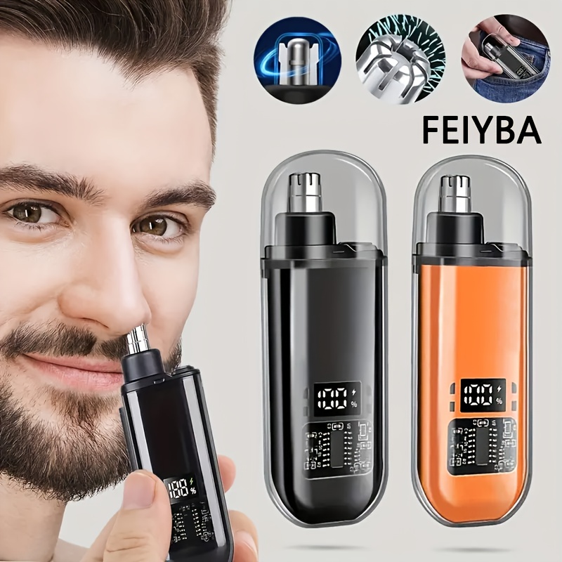 Recortador de Vello Nasal Eléctrico Compacto - Diseño Elegante, Carga USB, Apto para Todos, Dispositivo de Recorte de Vello Nasal Extremadamente Fácil de Usar