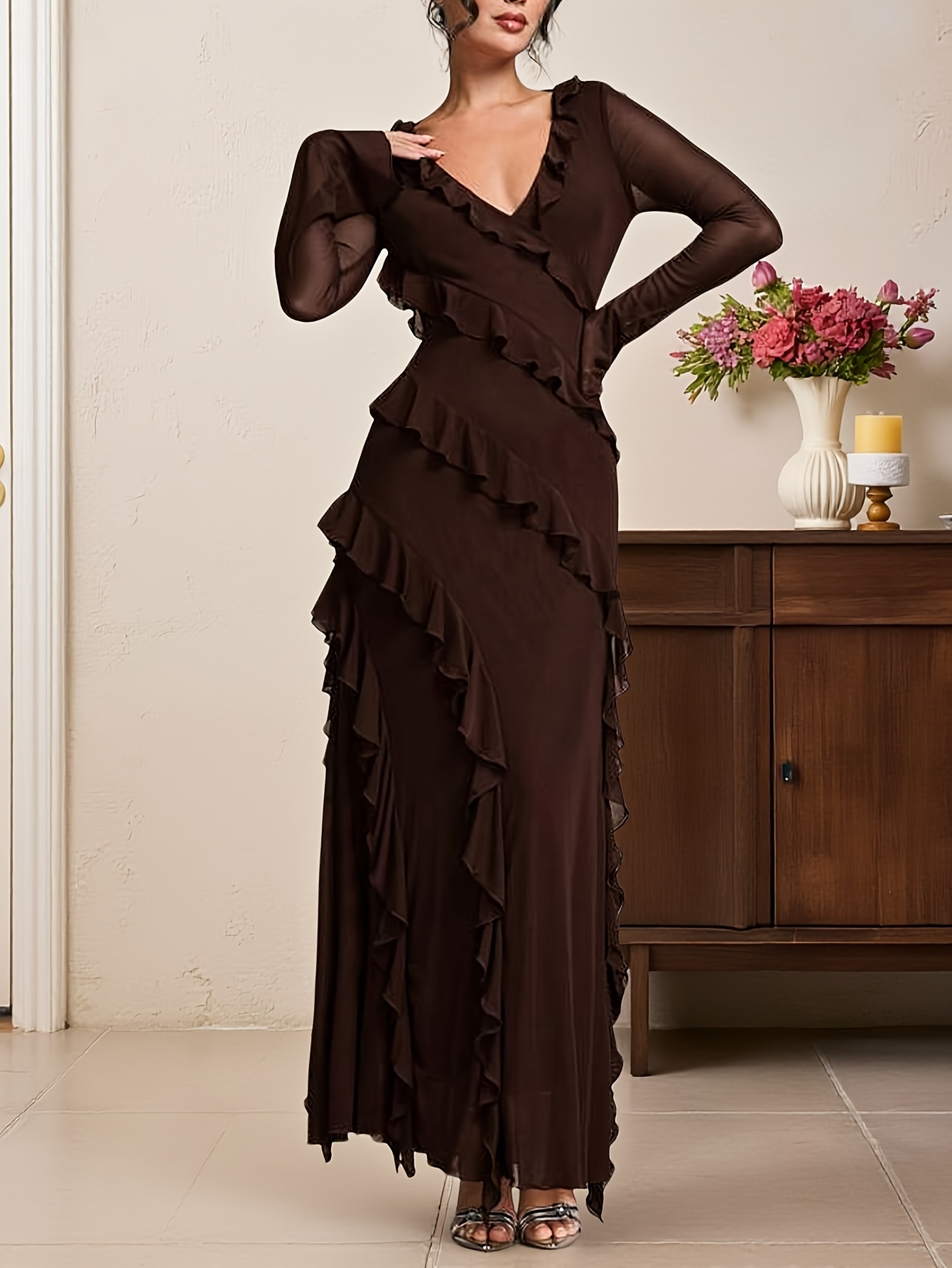 princess polly baby blue dress Fashion Nova | Dresses | Fashion Nova Dark Burgundy Red Velvet Maxi Dress  With High Slit main image 0
