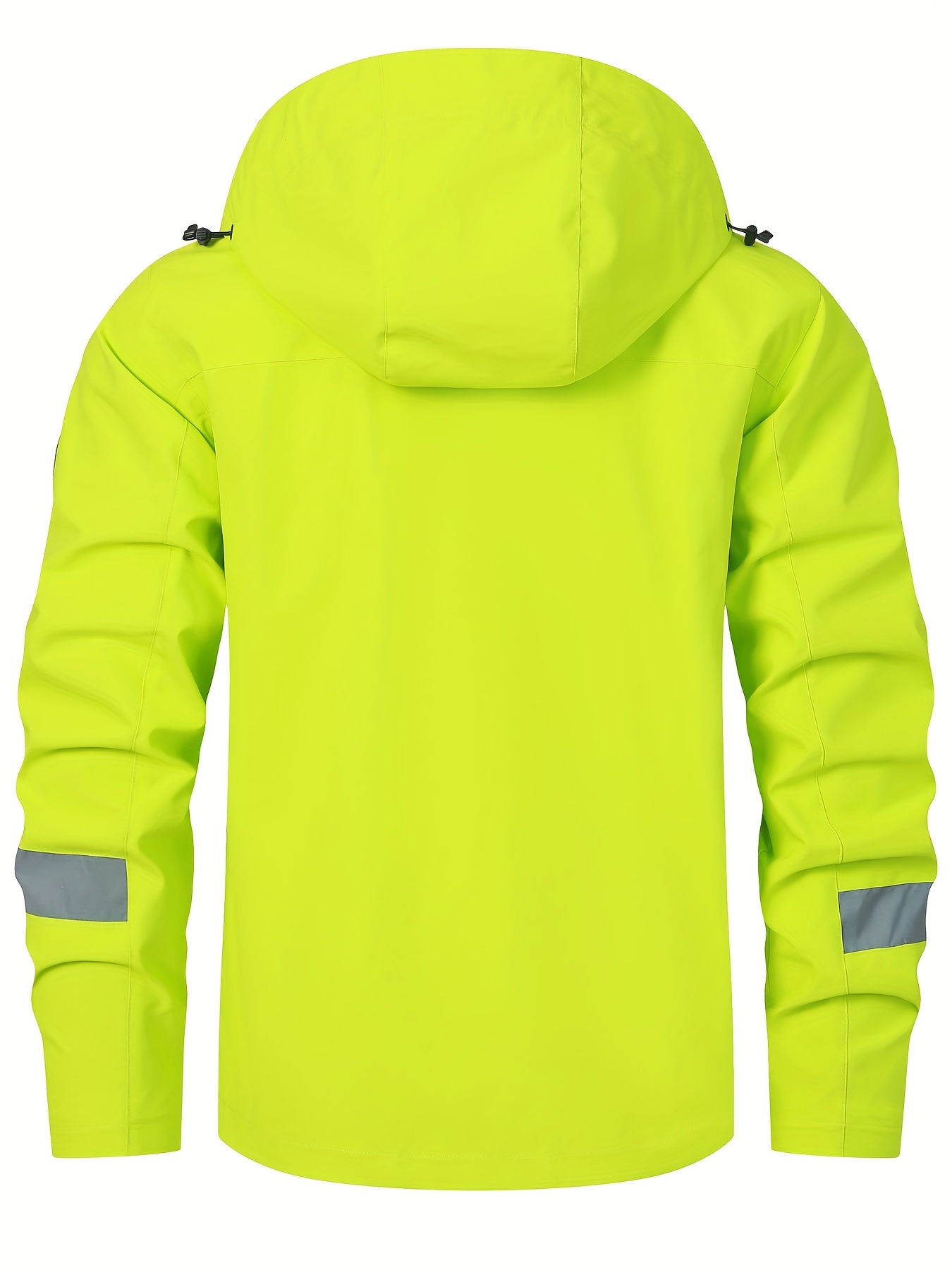 Men's USA Classic Safety Yellow Windbreaker Cycling Jacket