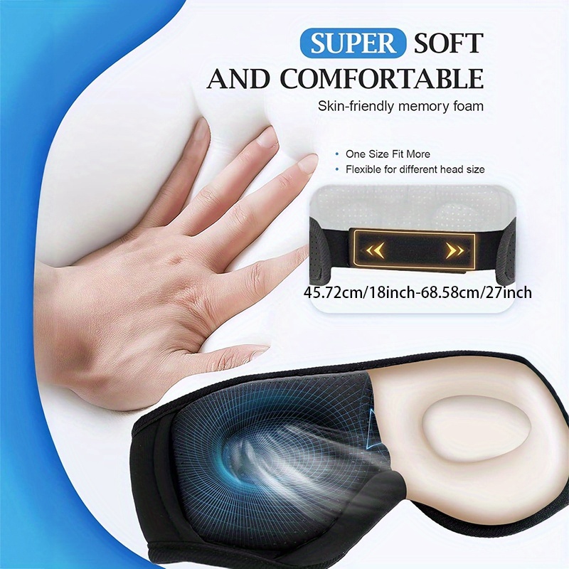 38 kinds of white noise upgrade sleep mask wireless earphones 2 in 1 3d deepening eye sockets 14 hour   stereo music call noise reduction sleep aid meditation artifact storage bag data cable earbuds exquisite gift box exquisite christmas birthday gift for parents friends and lovers Product details 3