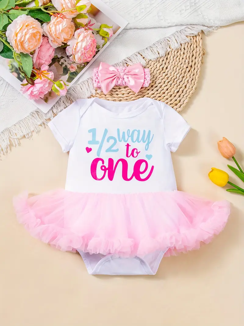 2pcs set baby girl half year birthday dress newborn baby - Temu United Arab Emirates 2pcs set baby girl half year birthday dress newborn baby - Temu United Arab Emirates
