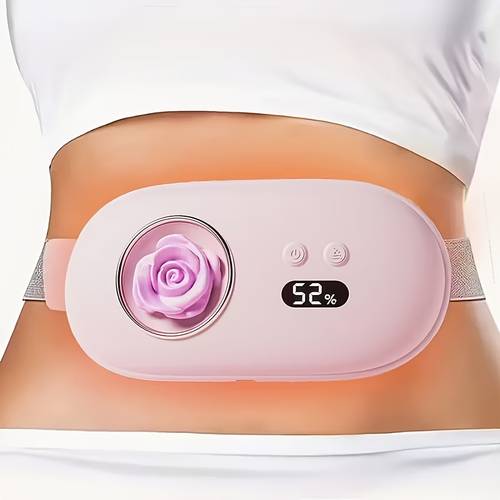 portable usb heating massage belt with low voltage electric heating pad suitable for lower abdomen back menstrual cramp usb heated massage device