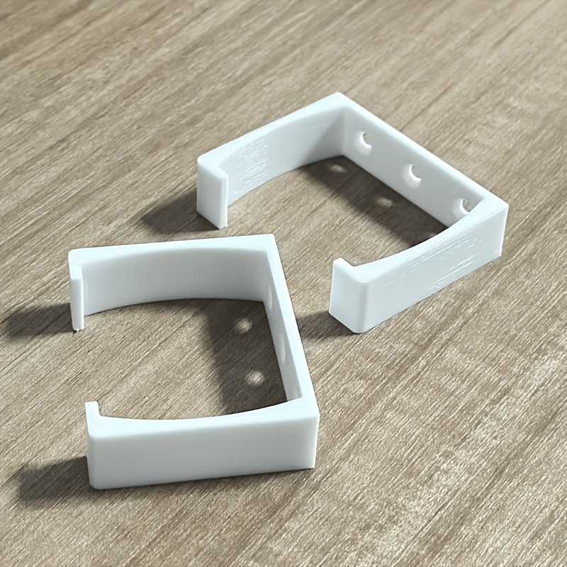2pcs European- Strip , Lightweight And Portable, With Screw Fixation, Wall-mounted Socket Brackets, And Wire Management Bases, Used To Strips To Walls