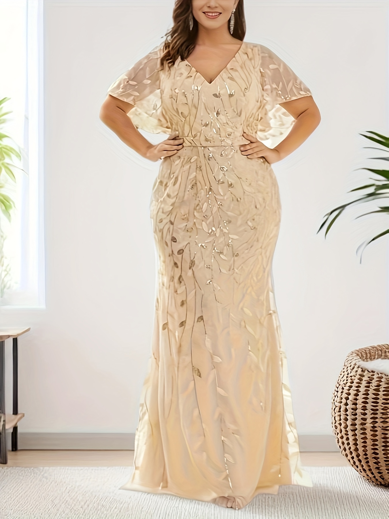 plus size new arrival plus size womens fashion evening gown - Temu