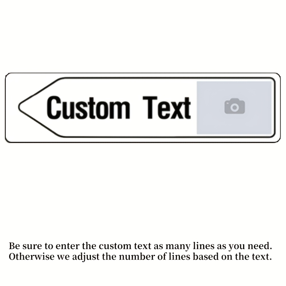 TEMU 2d Flat, Custom 1pc, 2d Flat, Material Decorative Sign & Plaque, For Decoration Only. Customizable Parking Signâhigh-quality Wall-mounted Sign,