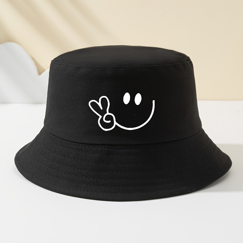 TEMU Men's & Women's Scissor Hand Print Bucket Hat - Unisex Casual Outdoor With Scissor-themed, Spring Summer Beach Fishing Hat Suitable For Camping,