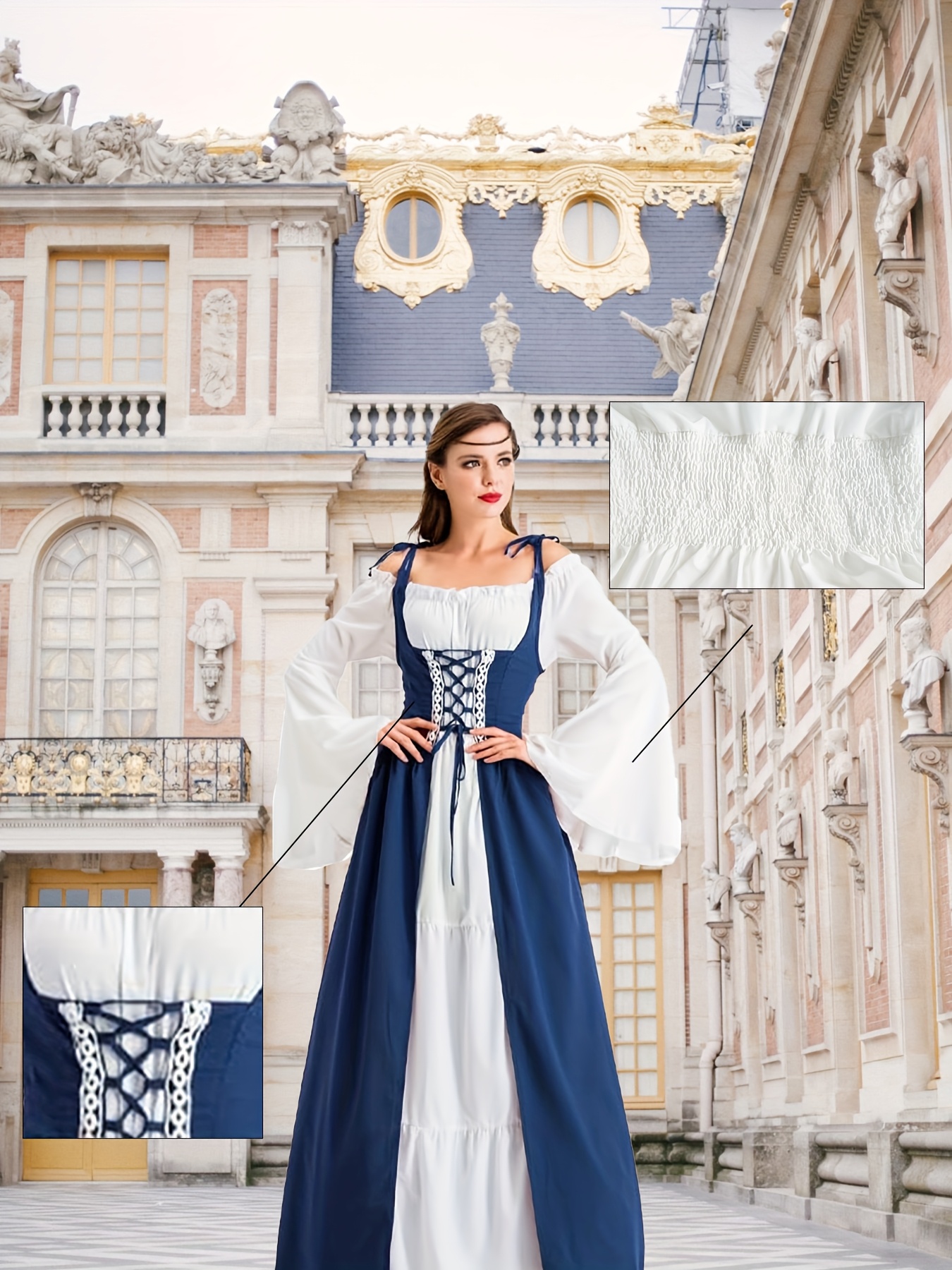 2 szt. a dress i an ) średniowieczna renesansowa - Temu Poland