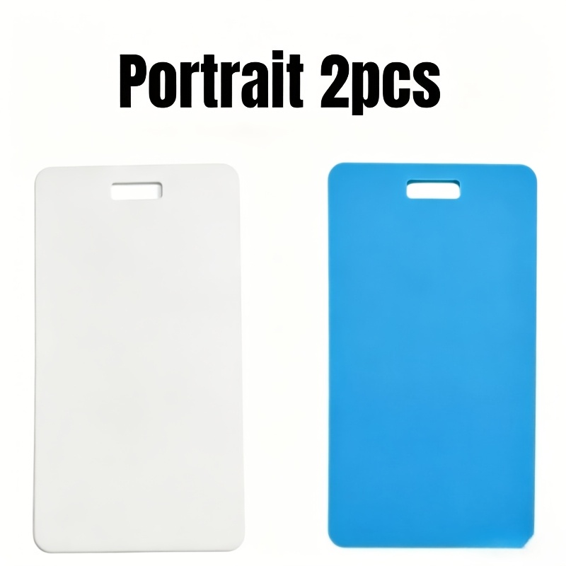 TEMU 2026 Rewritable Name Badge Sticky Notes: Reusable And Wipeable Notepad, Available —vertical Or Horizontal, Sold In A Set Of Two. Portable