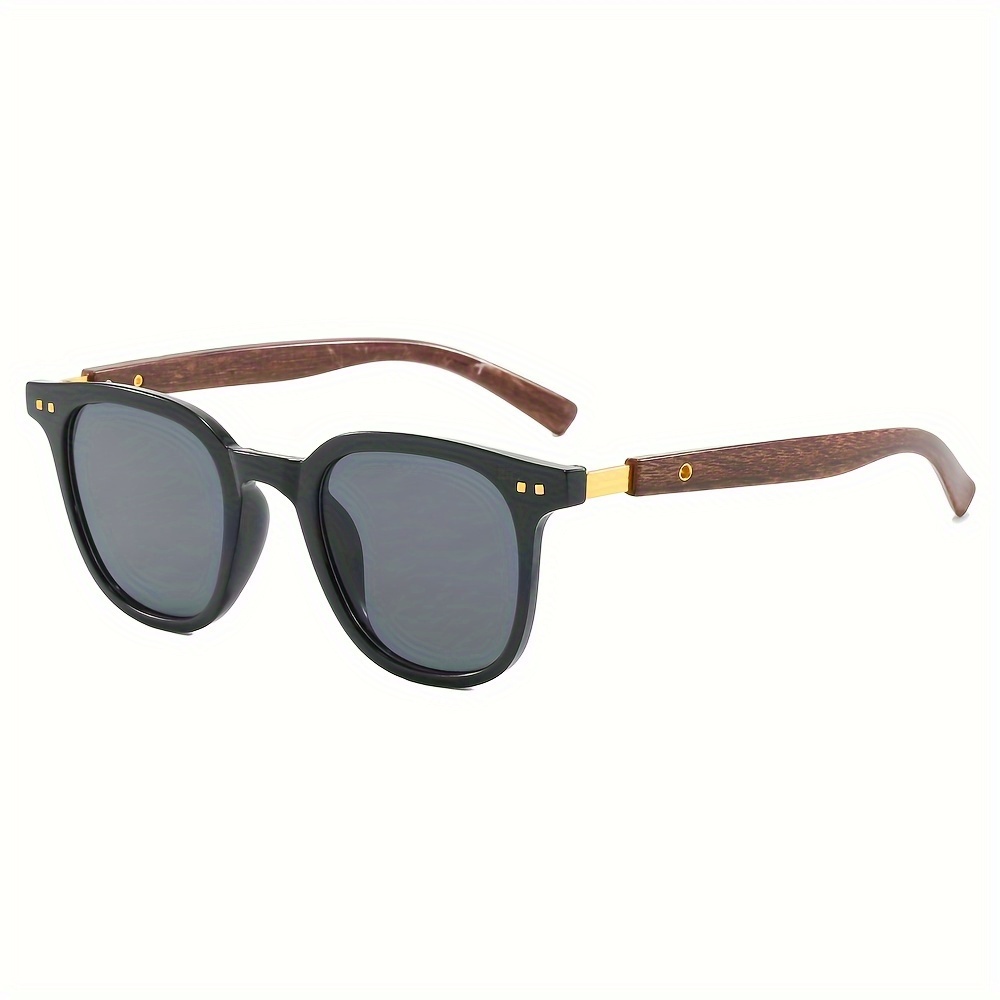 1pc Mens New Fashionable Sunglasses Unisex Wide T Temple Square