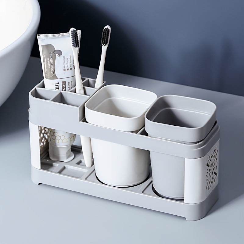 

Toothbrush & Toothpaste Set - For Bathroom Organization,