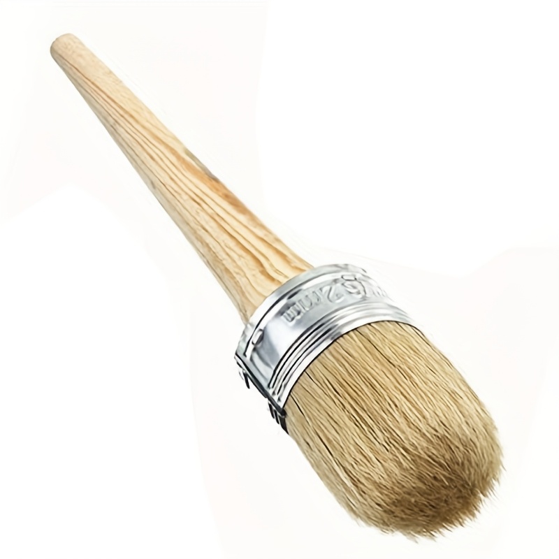 

Professional Round Paint Brush For Chalk And Wax - Ideal Diy Painting & Waxing Tool