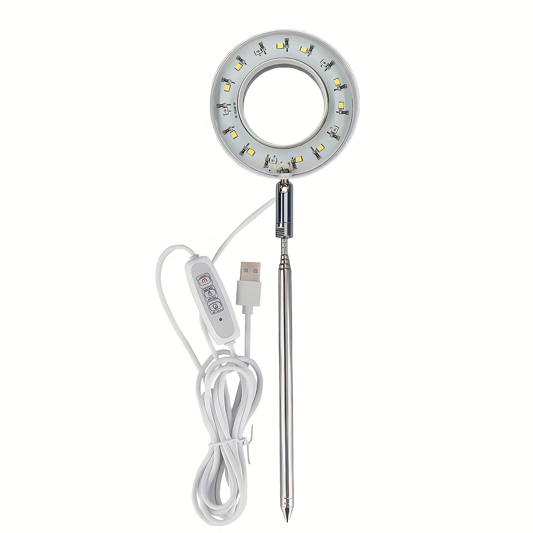 item picture 1pc 2pcs small potted   supplemental light indoor   growth lamp suitable for small plant pots simulating sunlight indoor planting light automatic 2 4 8 hour timer height and brightness adjustable retractable growth light