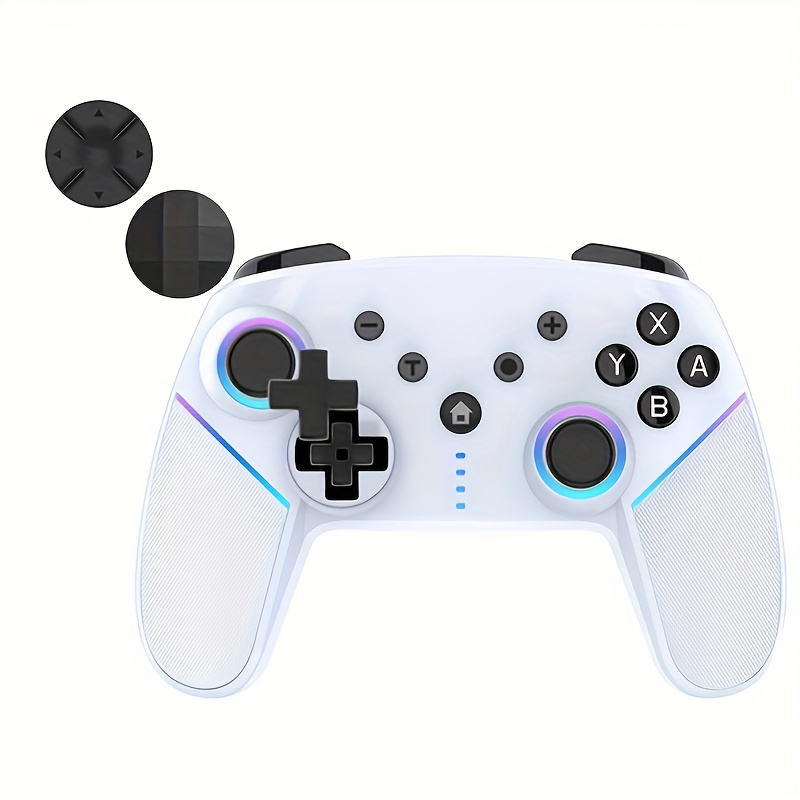 Contrôleur de Jeu Sans Fil À Six Axes Avec Fonction de Programmation de Macros À LED Pour Switch Incluant Une Fonction de Réveil