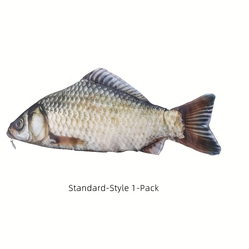 E-shop 1/2 Stück Spaß-Simulation Fisch Federmäppchen Kreativer Frischer Karausche Schreibwarenbeutel Bleistifttasche Münzbörse Karausche Stiftebox