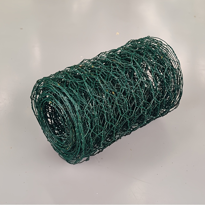 TEMU 1 Roll Floral Chicken Net, Black/brown/green, 4 X 118 Inches, For Bouquet Arrangement And Wedding Decoration, Plant Protection, Handmade,