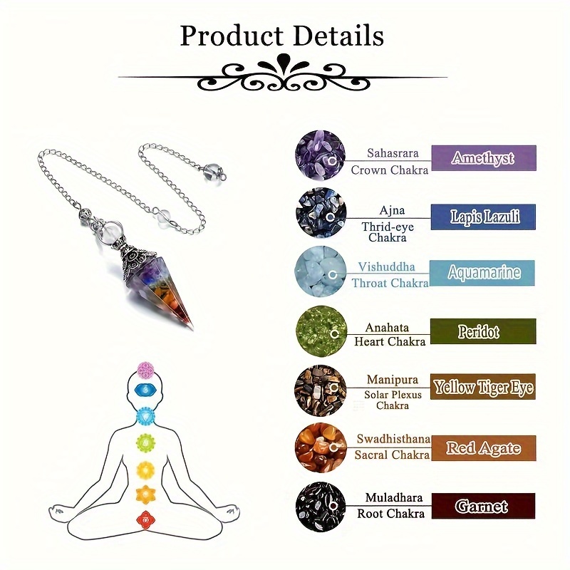 Natural Stone Crystal Necklace with Star Pendulum