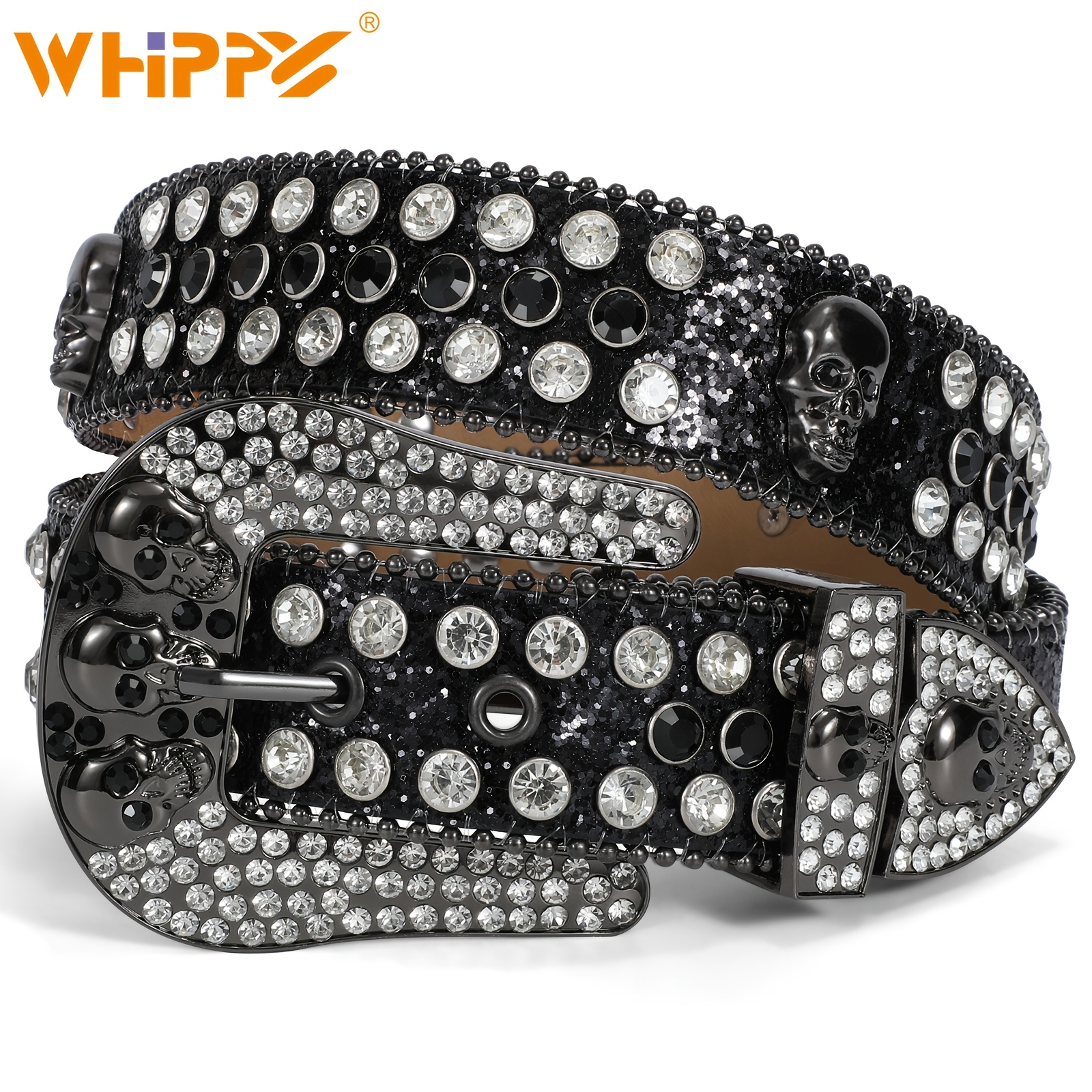 1pc men women bling stylish belt punk - Temu