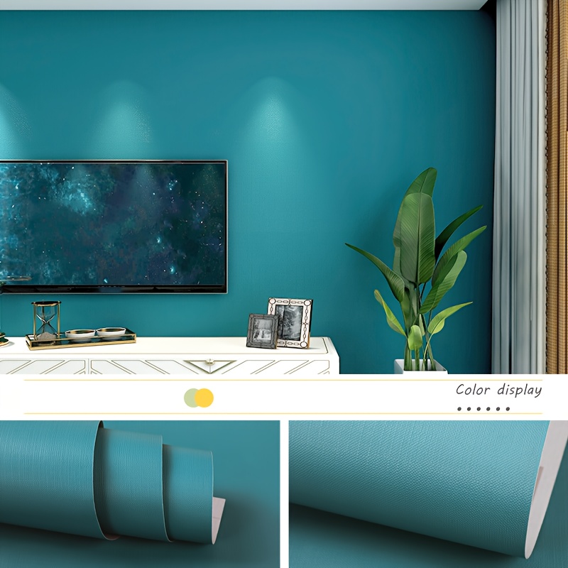 Teal Solid Fabric, Wallpaper and Home Decor