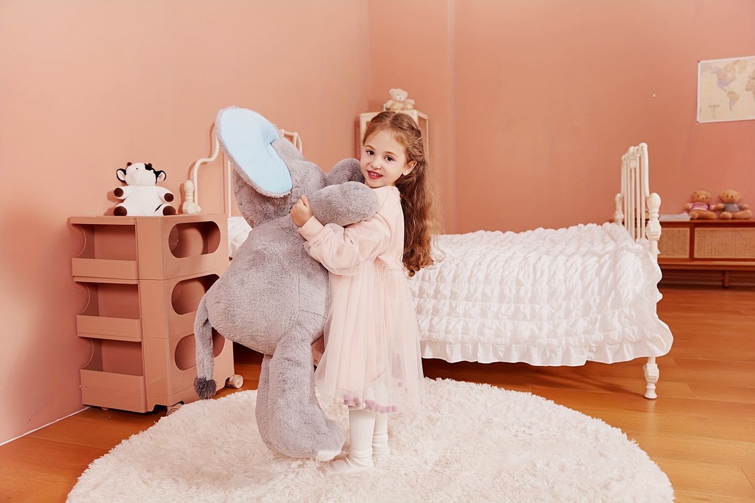   giant elephant stuffed animal plush toy large 30 cute   toys huge big size plushie gifts for kids details 3