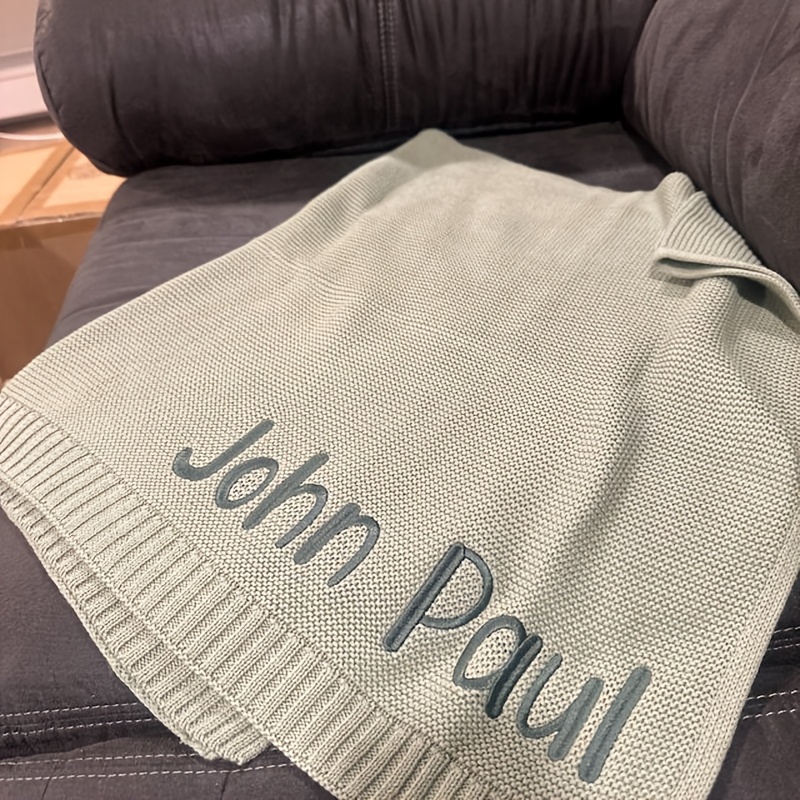 Custom Embroidered Blanket, Soft and Durable, Machine Washable