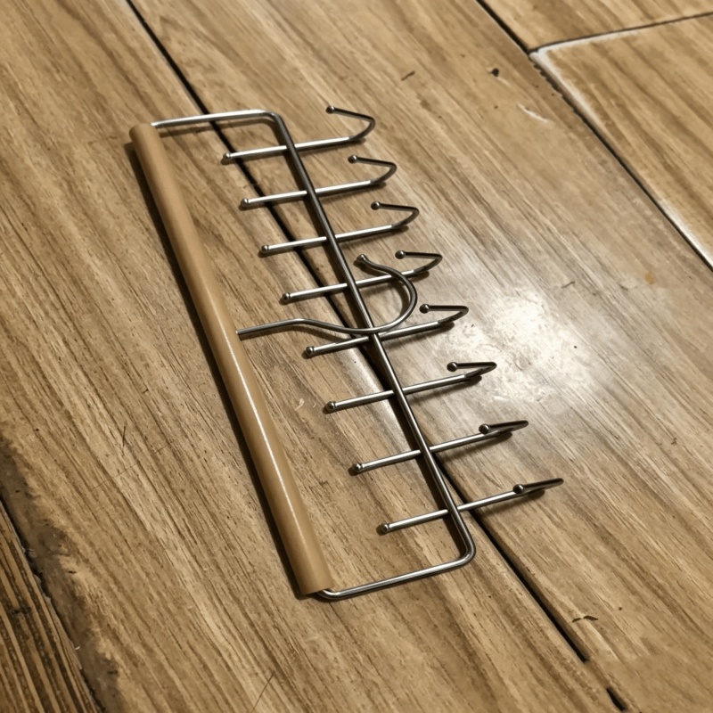 TEMU Multi-functional 8-hook Rack, Suitable For Hats, Towels, Suspenders, Belts, Etc. - A Solution For Bedrooms And Bathrooms, Utility Hooks
