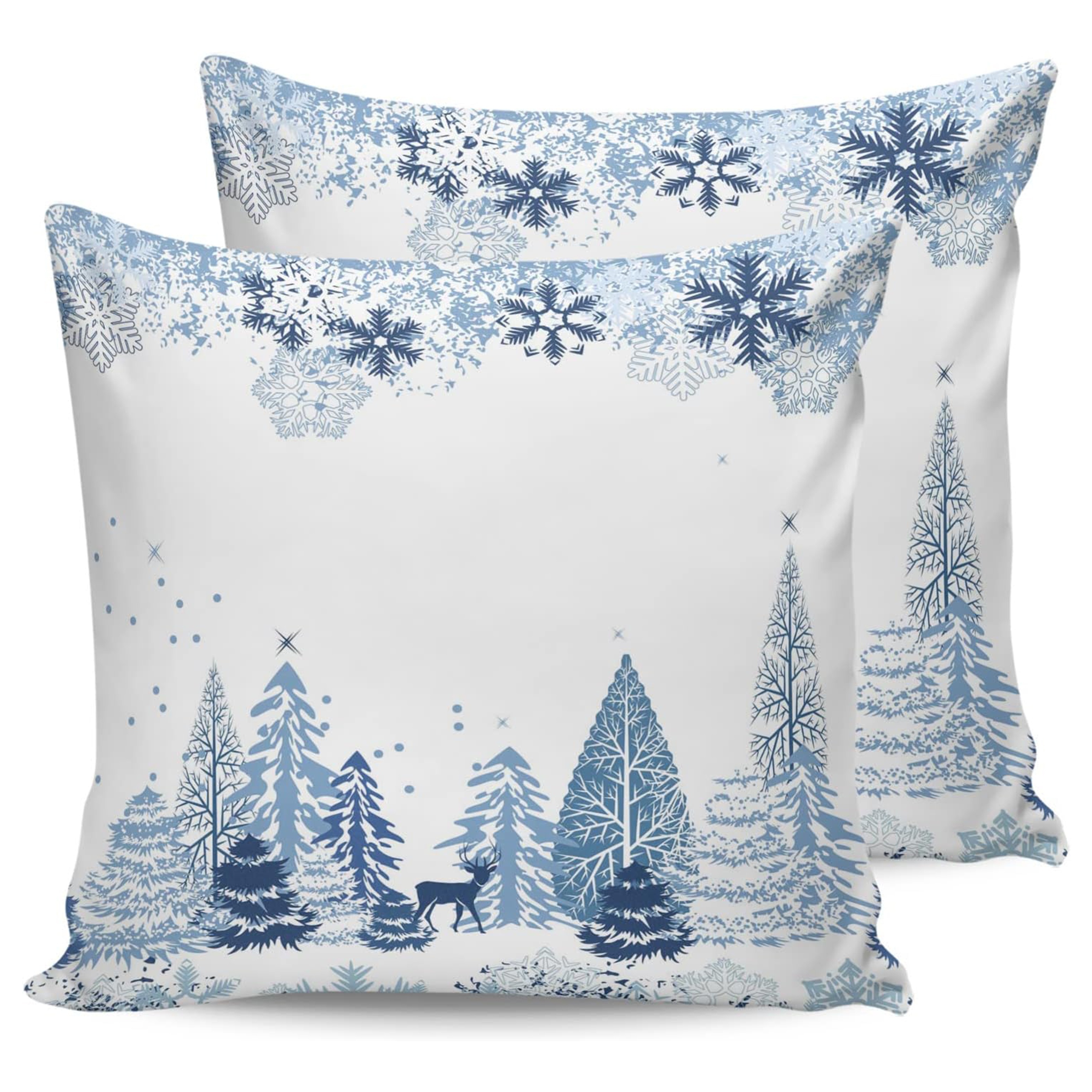 

2pcs Christmas Tree & - Zippered Polyester For Sofa, , , - , 18x18 , Christmas Decor