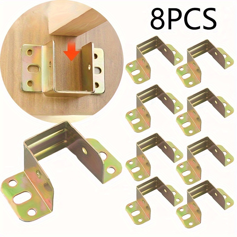 

8- -duty Metal Bed Frame Brackets, For Fixation, For Wood