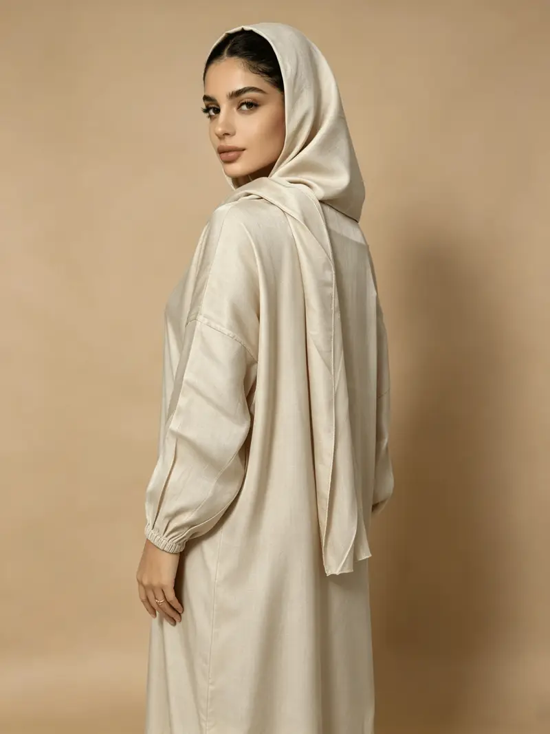 ladies abaya dress Soraya Batwing Abaya Dusty Blue