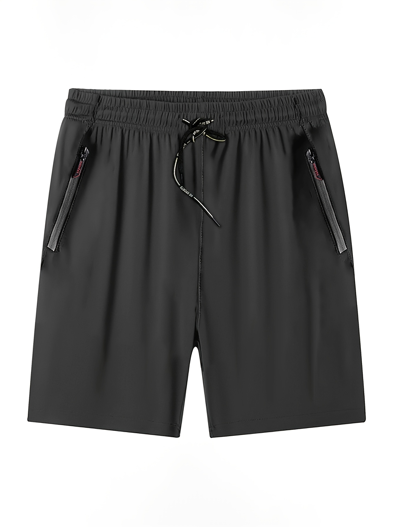 1pc Men'S Plus Size Shorts - Loose Fit, Quick-Dry Polyester Running Shorts with Adjustable Drawstring Waist, Ideal for Summer, Training, and Beach Wear, Beach Wear|Adjustable Waistband|Polyester Fabric