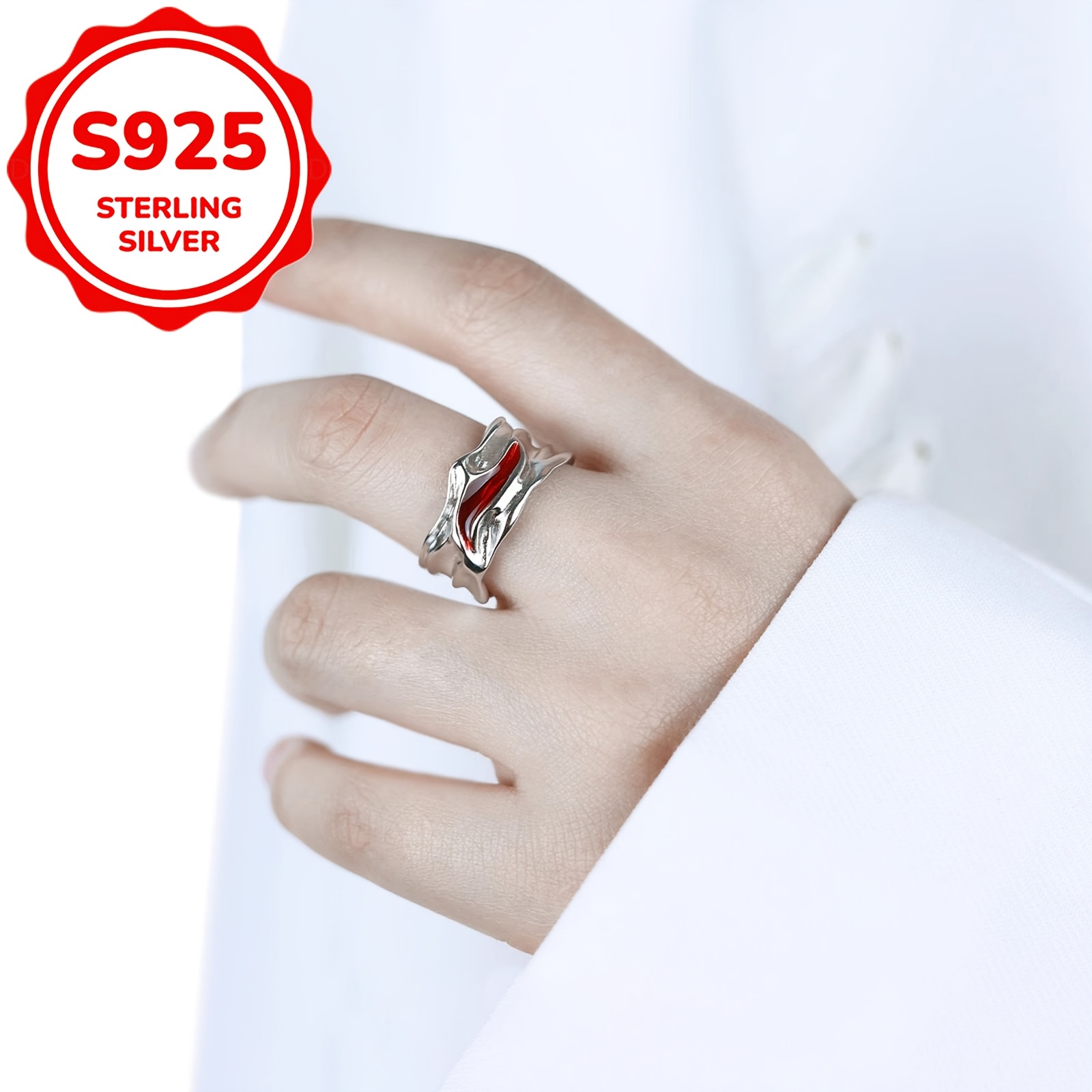 Women's S925 Sterling Silver Eternal Night Galaxy Ring