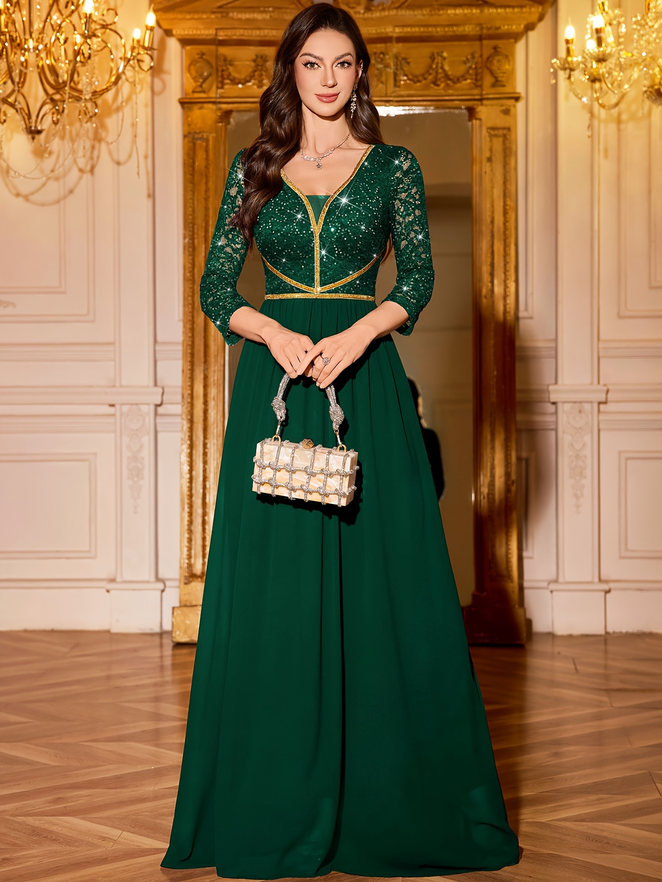 green dresses for women sold on Temu United States